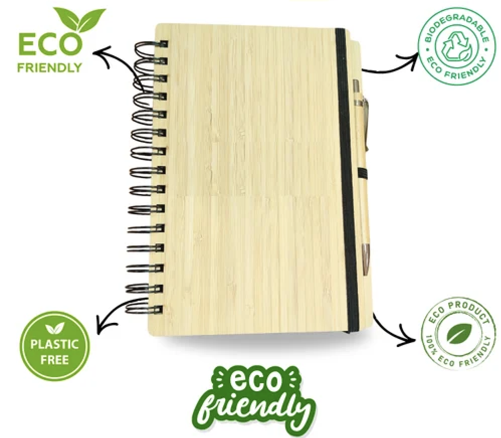 Eco-Friendly Notebook, A4 Size, 80 Sheets